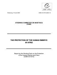 The Protection Of The Human Embryo In Vitro